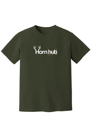 Hornhub Short Sleeve ( Green Logo )